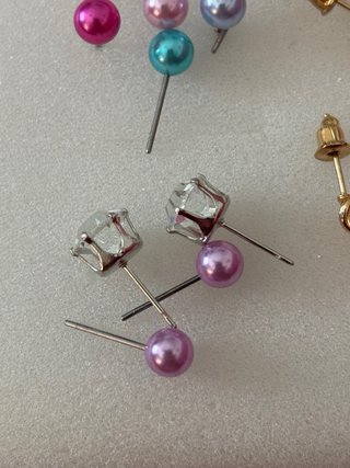 Set Orecchini Perla e Cerchio Oro