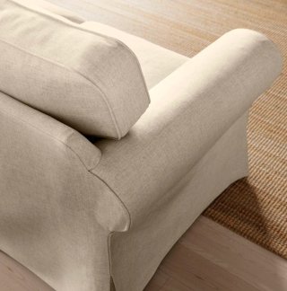 Sofá de 2 plazas muy cómodo, kilanda beige claro.