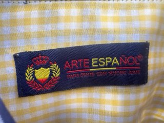 Camisa ARTE ESPAÑOL cuadros azul y blanco