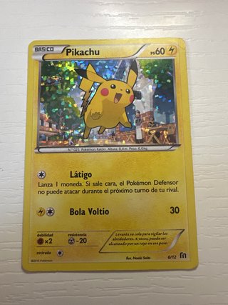 Carta Pokémon Pikachu promocional Macdonalds 2015