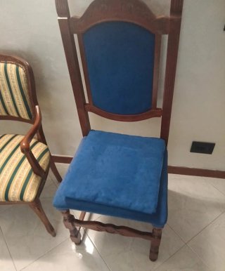 Coppia 2 sedie blu