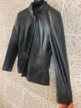 Giacca Biker Vera Pelle vissuta  Vintage