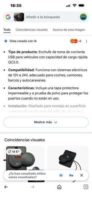 4 Tomas de Corriente USB