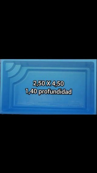 Piscina poliéster 4.50x2.50m Prof. 1.40m