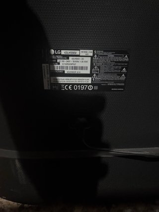 TV LG 43” Smart TV para reparar/piezas – 43LH590V