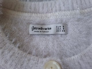 Chaqueta Stradivarius Blanca Talla S