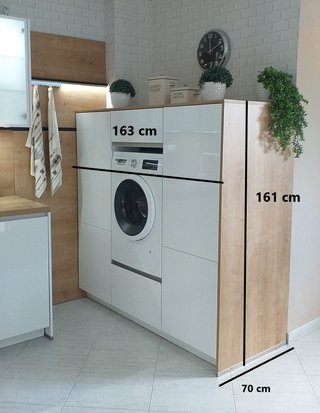 MUEBLES DE COCINA. BLANCO BRILLO. NUEVOS