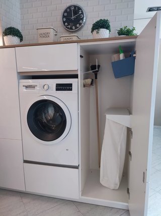MUEBLES DE COCINA. BLANCO BRILLO. NUEVOS
