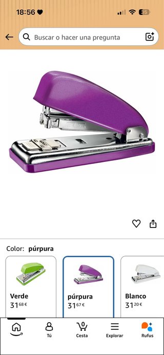 Grapadora Petrus 226 lila