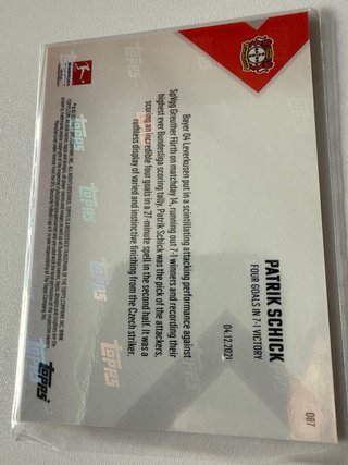 Topps Now Patrik Schick Bundesliga 2021