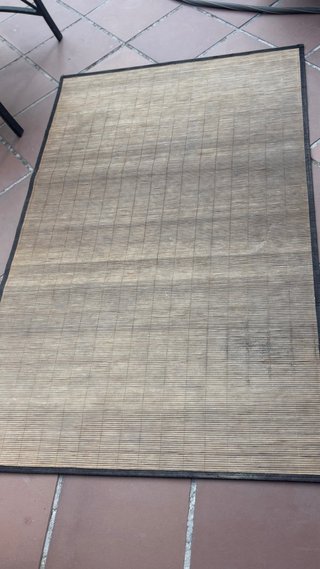 Alfombra de bambú marrón