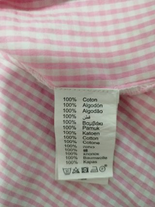 Camisa de cuadros rosa y blanca con flamencos