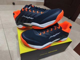Zapatillas pádel Jhayber azul/naranja T45