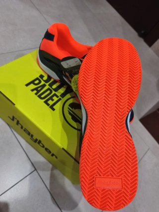 Zapatillas pádel Jhayber azul/naranja T45