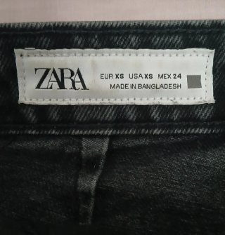 Pantalón Falda Negra Zara Talla XS