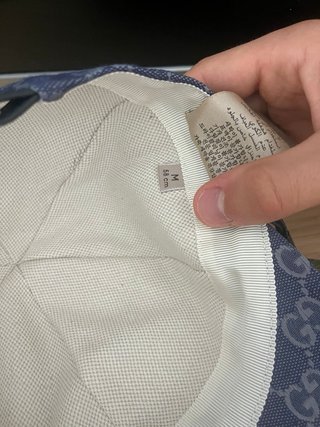 Berretto Gucci GG Blu/Grigio