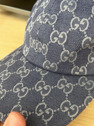 Berretto Gucci GG Blu/Grigio