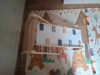Escalera madera infantil