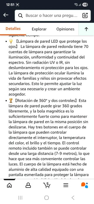 Apliques de Pared Modernos LED nuevo precintad