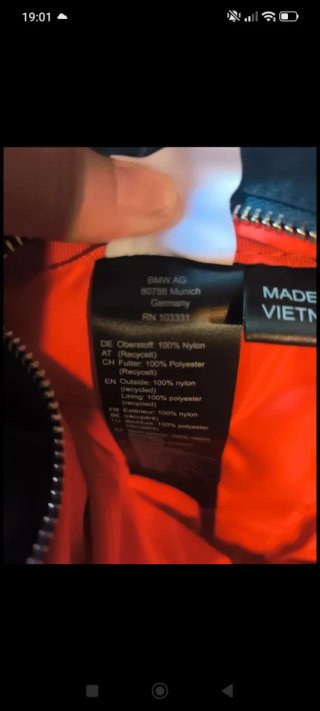Mochila BMW Negra y Azul