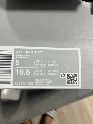 Nike Air Force 1 Bianche e Nere