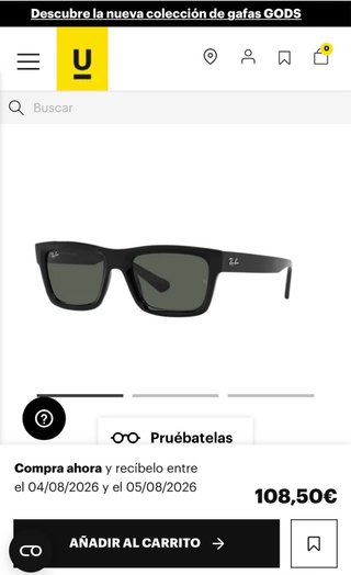 Gafas de sol Ray-Ban a Estrenar