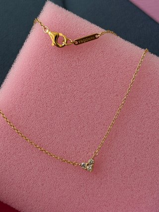Collar Pandora Corazón Triple Gema Oro