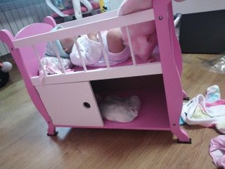 2 Bambole Reborn con Culla e Accessori