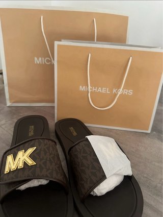 Mk Chanclas Michael Kors Palmer original