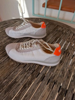 Zapatillas Bimba y Lola Blancas y Naranja