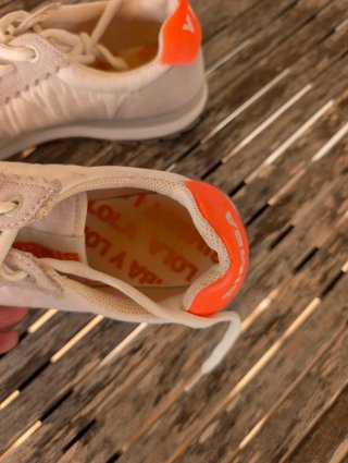 Zapatillas Bimba y Lola Blancas y Naranja