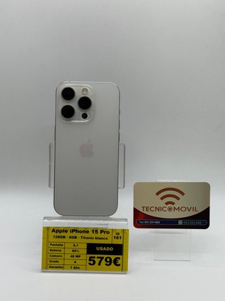 iPhone 15 Pro 128GB Titanio Blanco