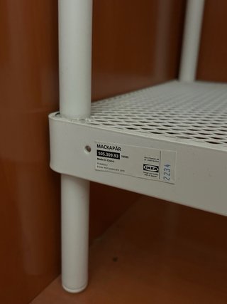 Zapatera Ikea Blanca Metálica
