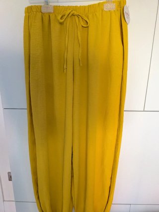 Pantalón amarillo talla única