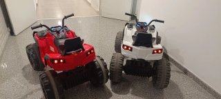 Moto Quad Eléctrica Infantil Roja