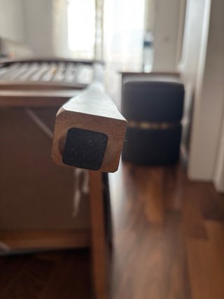 6 Sillas de Madera Maciza con Asiento Tapizado