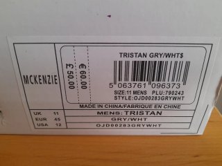 Zapatillas deportivas McKenzie grises y blancas