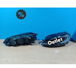 FU FAROS VOLKSWAGEN VW GOLF 7 12-17 DRL DINAMICOS NEGROS LOO