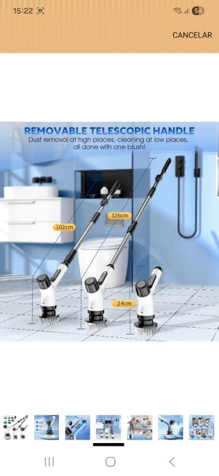 Cepillo Eléctrico Limpieza con Accesorios nuevo pr