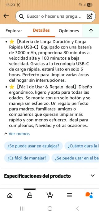 Cepillo Eléctrico Limpieza con Accesorios nuevo pr