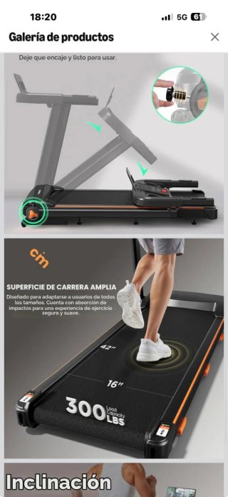 Cinta de correr con monitorización digital