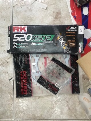 kit de transmision cadena corona piñon