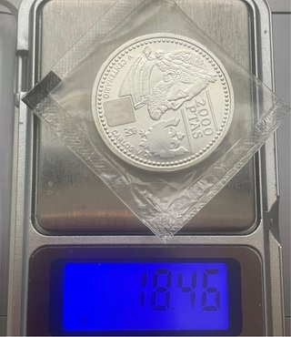 2000 Pesetas Año 2000 Carlos V, blíster original