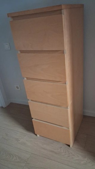 Cajonera Ikea madera clara