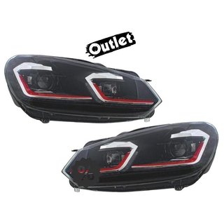 FU FAROS VOLKSWAGEN VW GOLF 6 08-13 LOOK GTI GOLF 7 DINAMICO