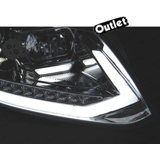 FU FAROS PARA VOLKSWAGEN VW TOURAN II 10-15 NEGROS TRU DRL C