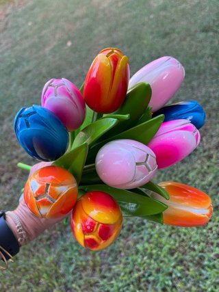 10 Tulipanes de madera Keukenhof 33cm