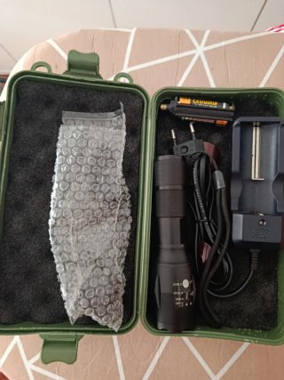 Linterna esperas caza con funda