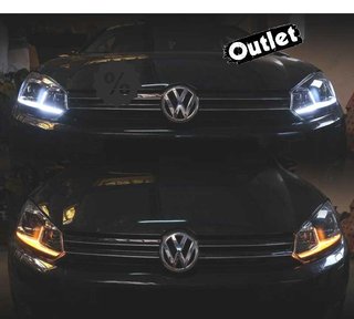 FU FAROS VOLKSWAGEN VW GOLF 6 08-13 LOOK SILVER GOLF 7 DINAM