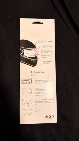 Lámina Antilluvia para Casco de Moto – NUEVA